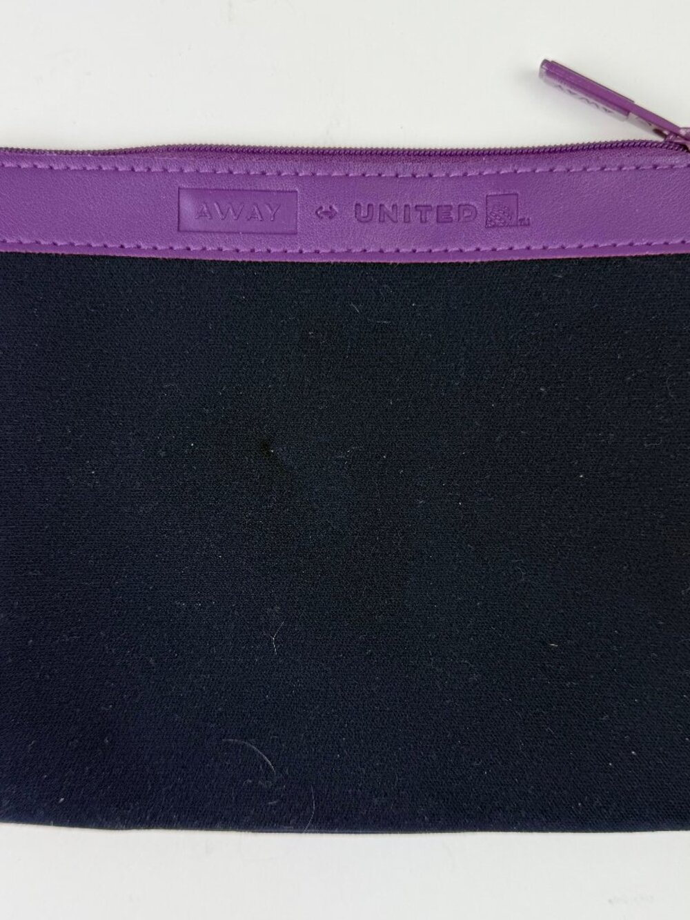 AWAY x United Navy Blue and Purple Amenity Kit Zipper Pouch
